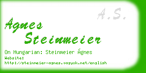 agnes steinmeier business card